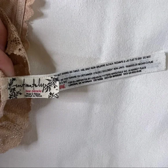 Free People Intimately Free Lace Plunge T-Back Bralette - Picture 3 of 3